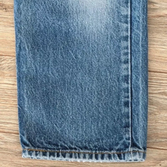 VTG 2006 Levis 501XX Distressed Patina Light Wash Straight Cropped Denim - 33x25 - Picture 4 of 15